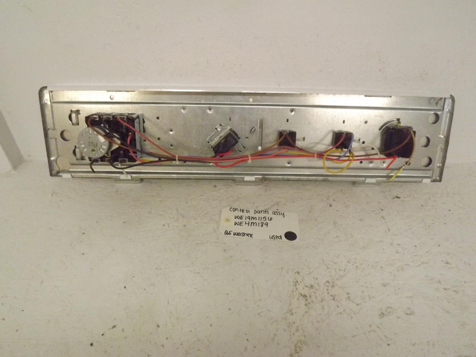 GE Washer WE19M1156 WE4M189 Control Panel Assembly Used GE Washer WE19M1156 WE4M189 Control Panel Assembly Used